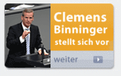Clemens Binninger stellt sich vor Clemens Binninger stellt sich vor